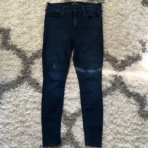 MOTHER Women's Skinny Jeans in Dark Indigo Blue